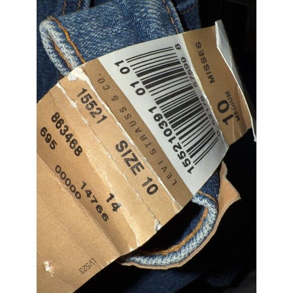 NWT Vintage 2001 Levi’s 512 Stretch Slim Fit Tapered Leg Jeans Size 10 - Picture 11 of 12